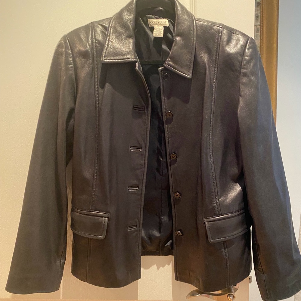 Ann Taylor Leather Jacket Great Condition